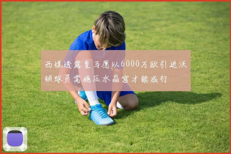 西媒透露皇马愿以6000万欧引进沃顿球员需施压水晶宫才能成行